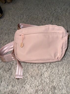 EUC Pink Crossbody Bag travel compact waistband neutral vacation dailywear small